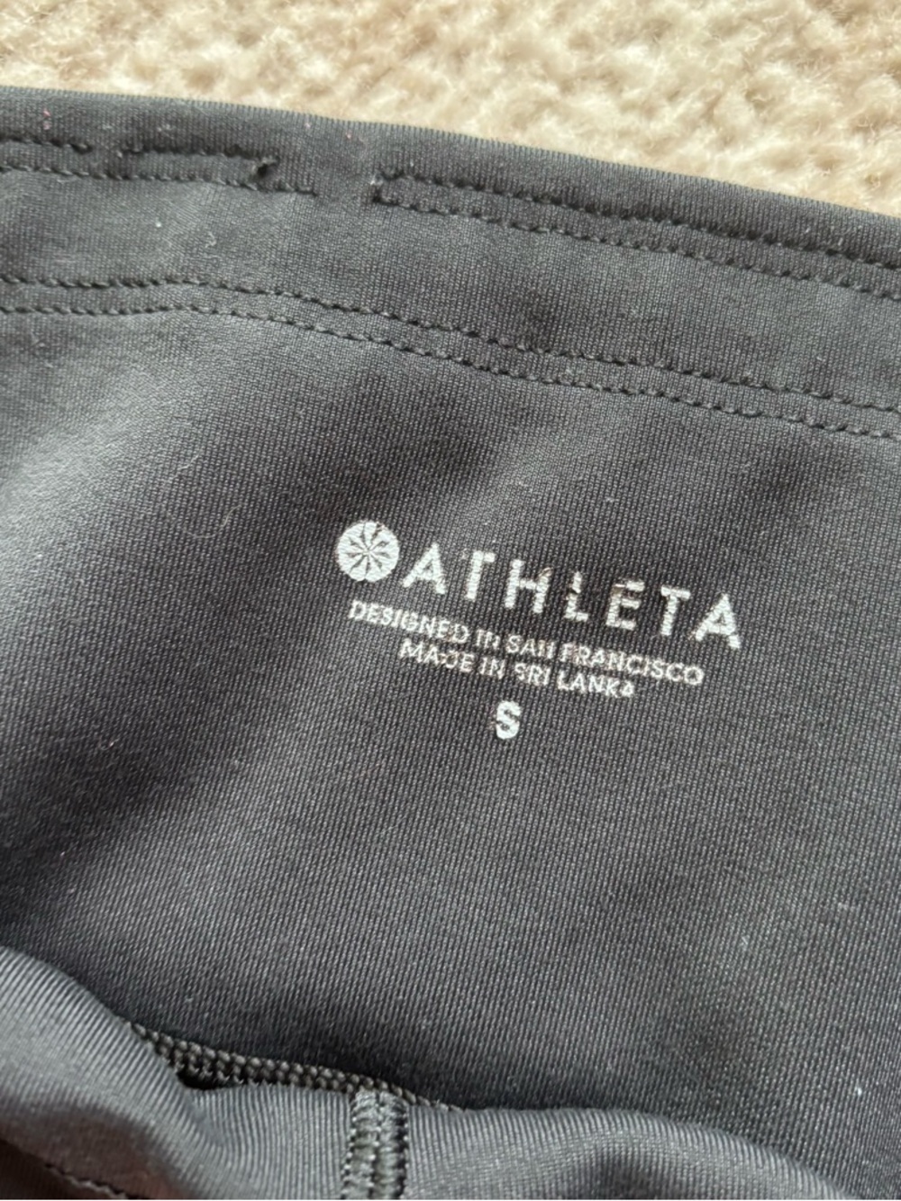 Athleta Black High-Rise Pocket Cropped Leggings Small - Picture 6 of 12